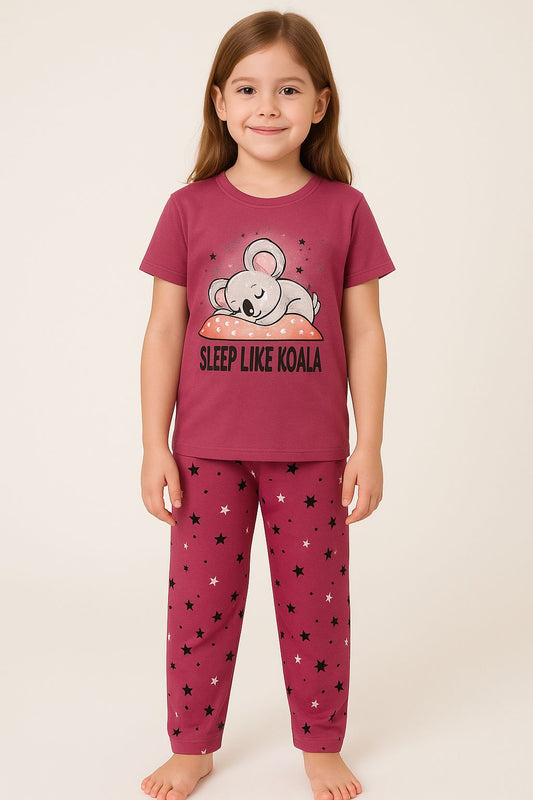 “Sleep Like Koala Starry Night Pajama Set”