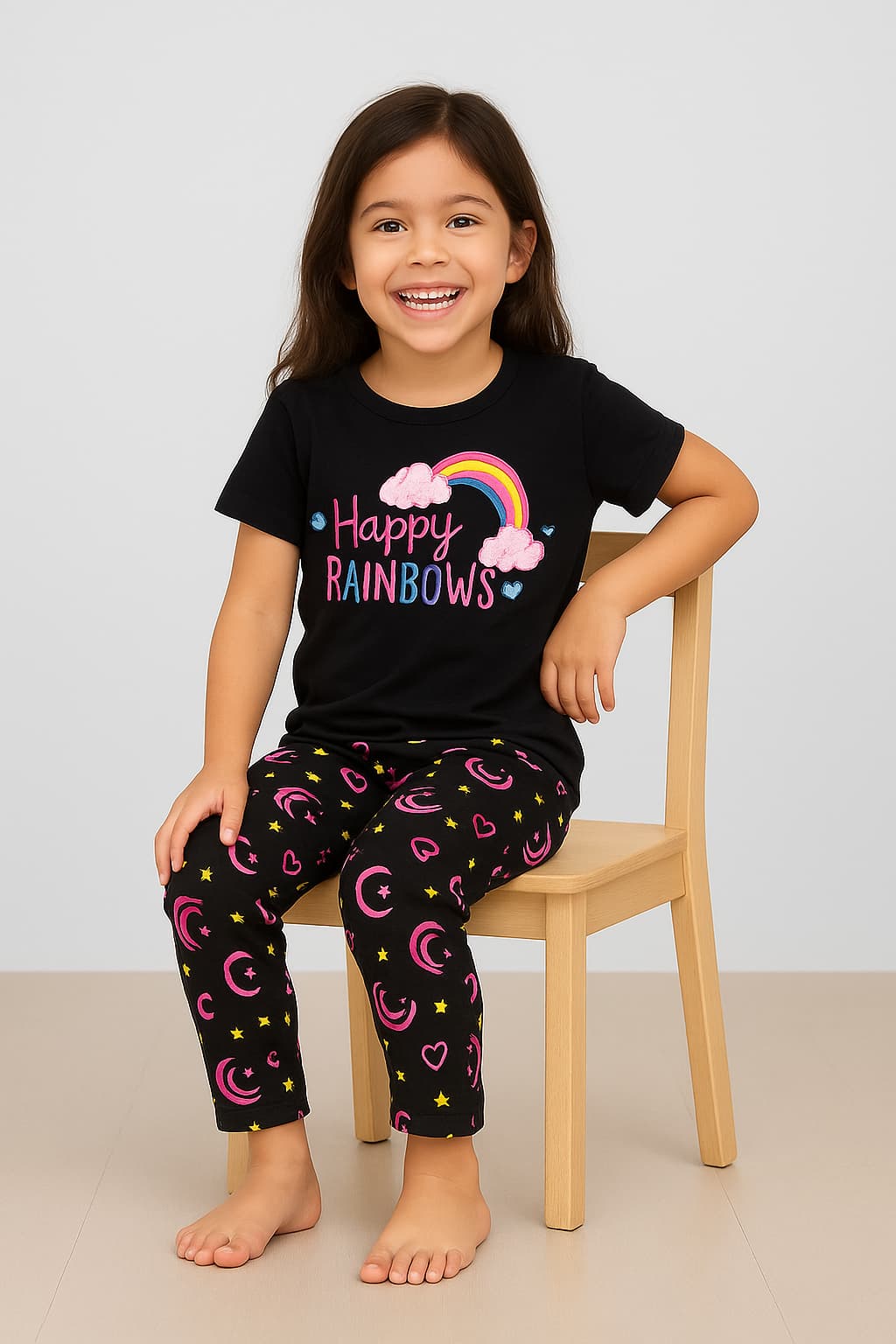 "Happy Rainbows" Kids' Pajama Set