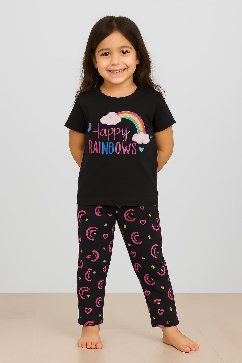 "Happy Rainbows" Kids' Pajama Set