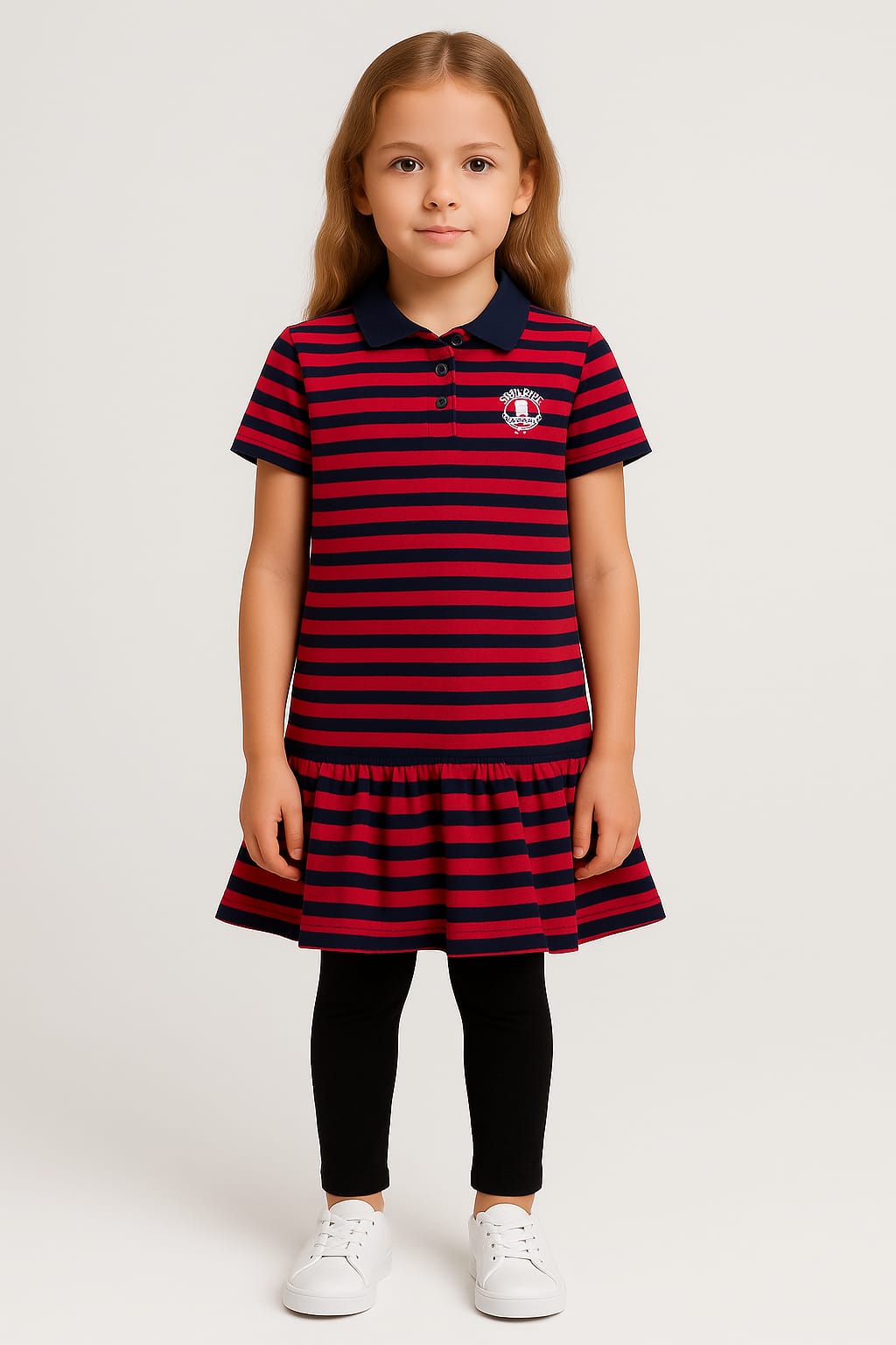 Red Striped Polo Frock – Stylish Functional