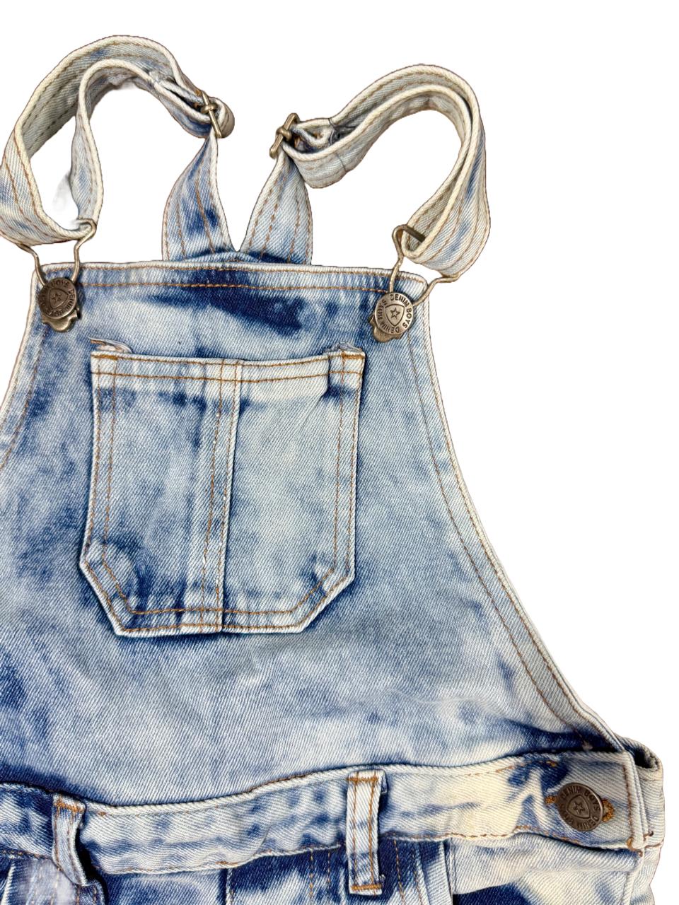 Unisex Denim Dungaree with Long Shorts
