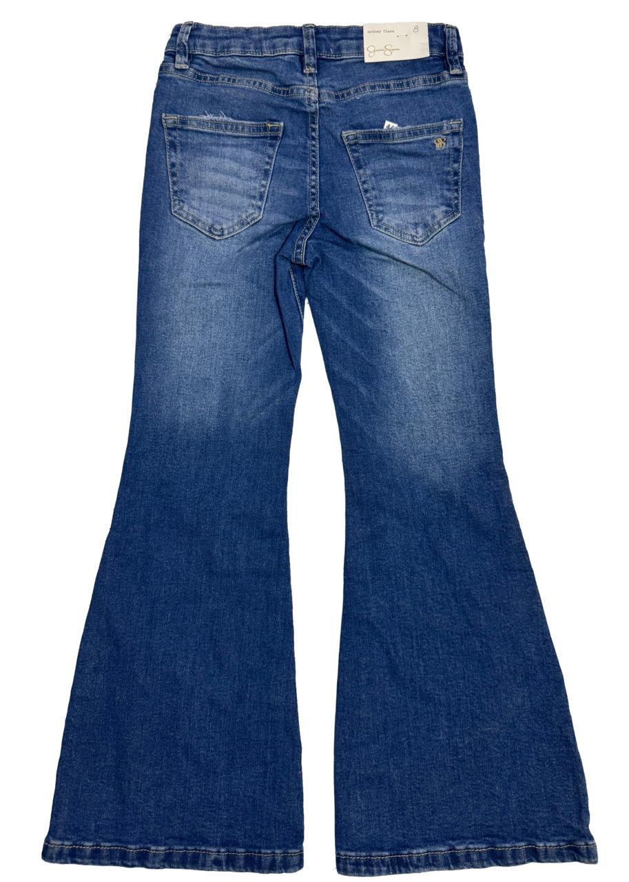 Girls Bootcut Denim Pants – Stylish, Branded