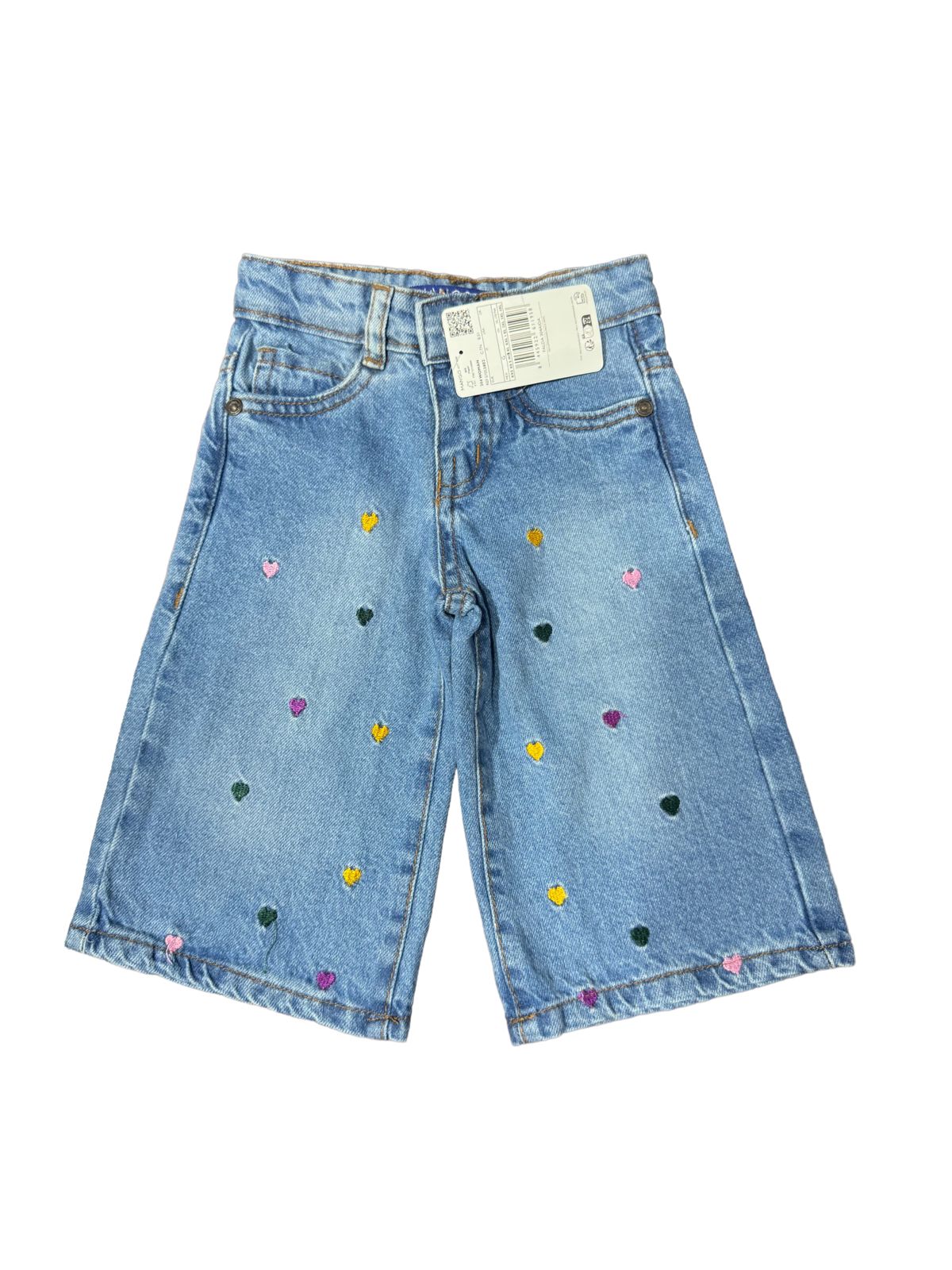 Baby Girls Wide Leg Pant Embroidered