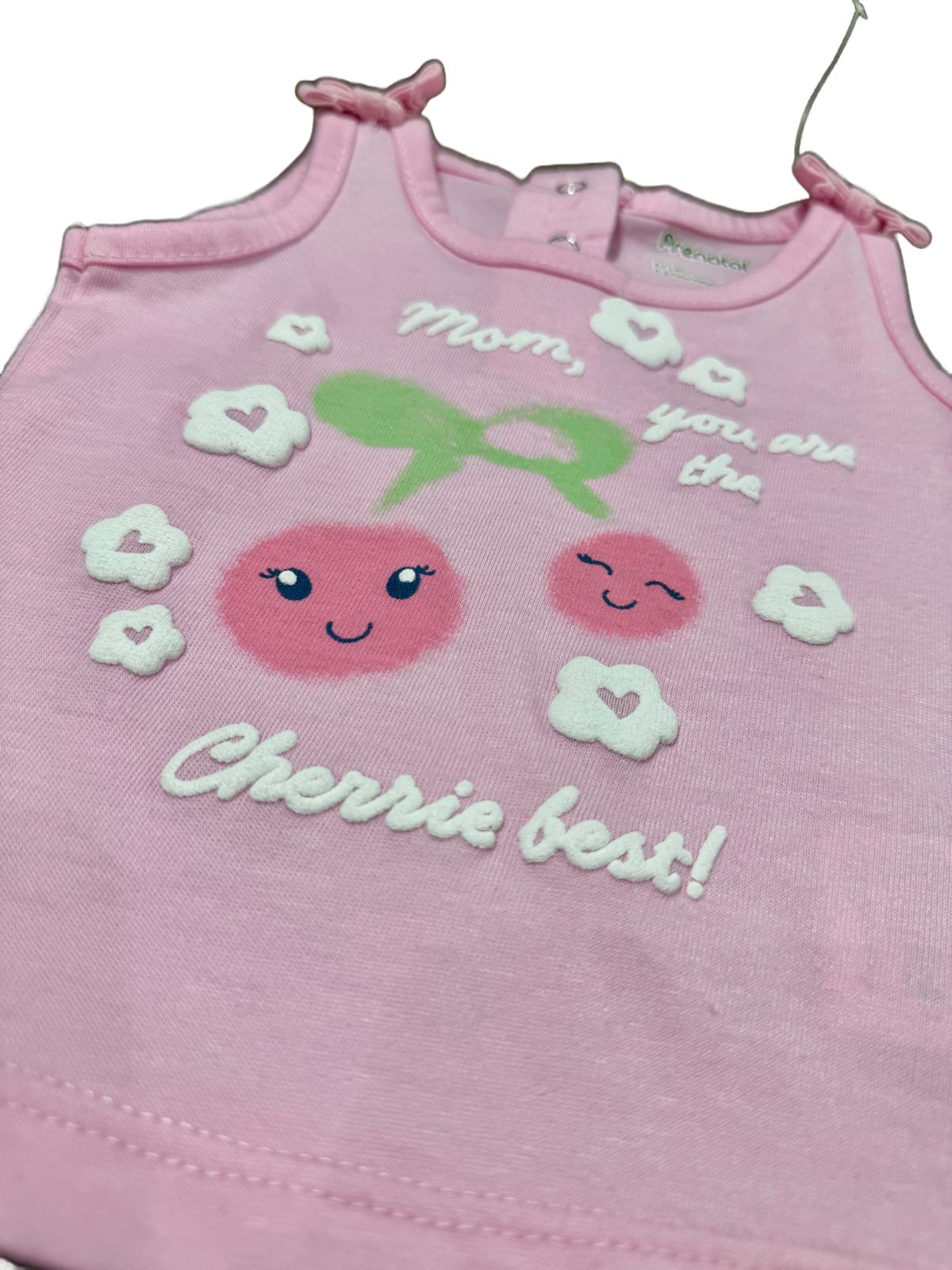 "Pink Cherry Love Baby Tank Top