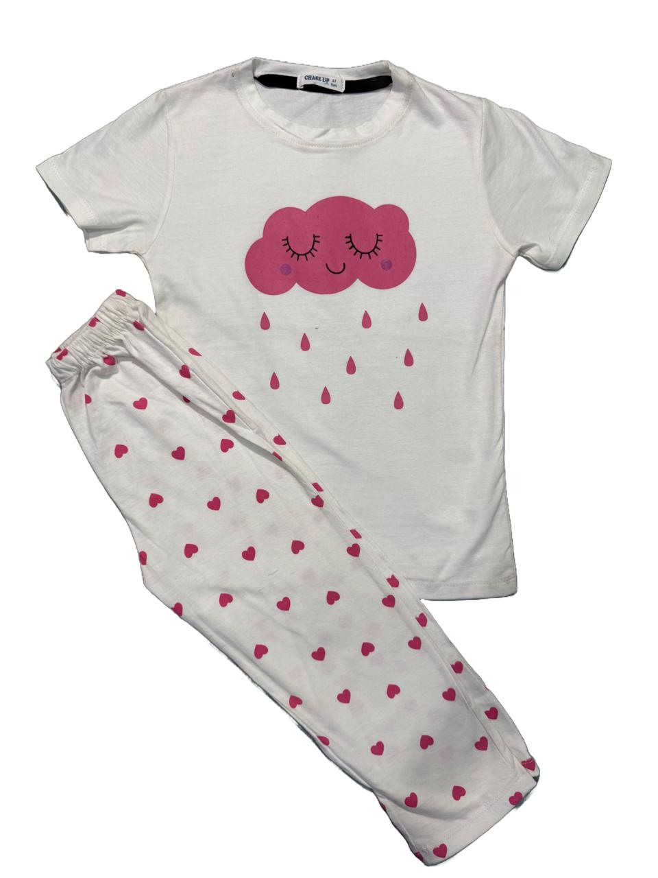 Cloud Heart Pajama Set (Age 1–6 Years)