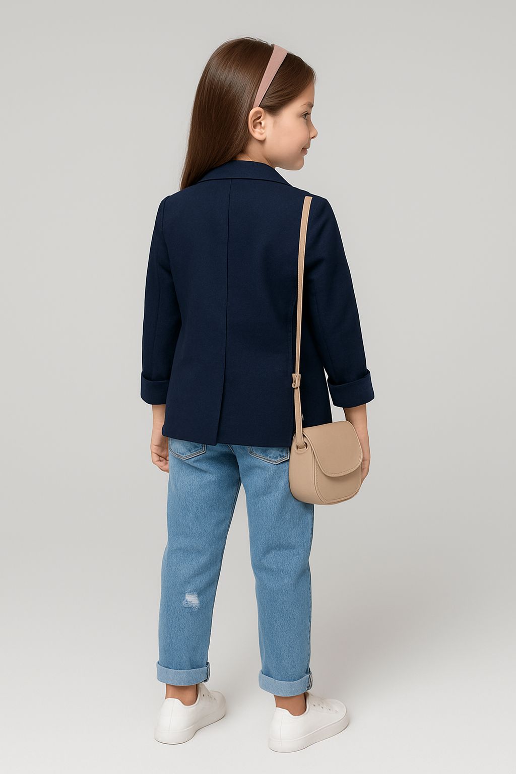 Kids Navy Blue Cotton Blazer | Boys & Girls Formal Wear