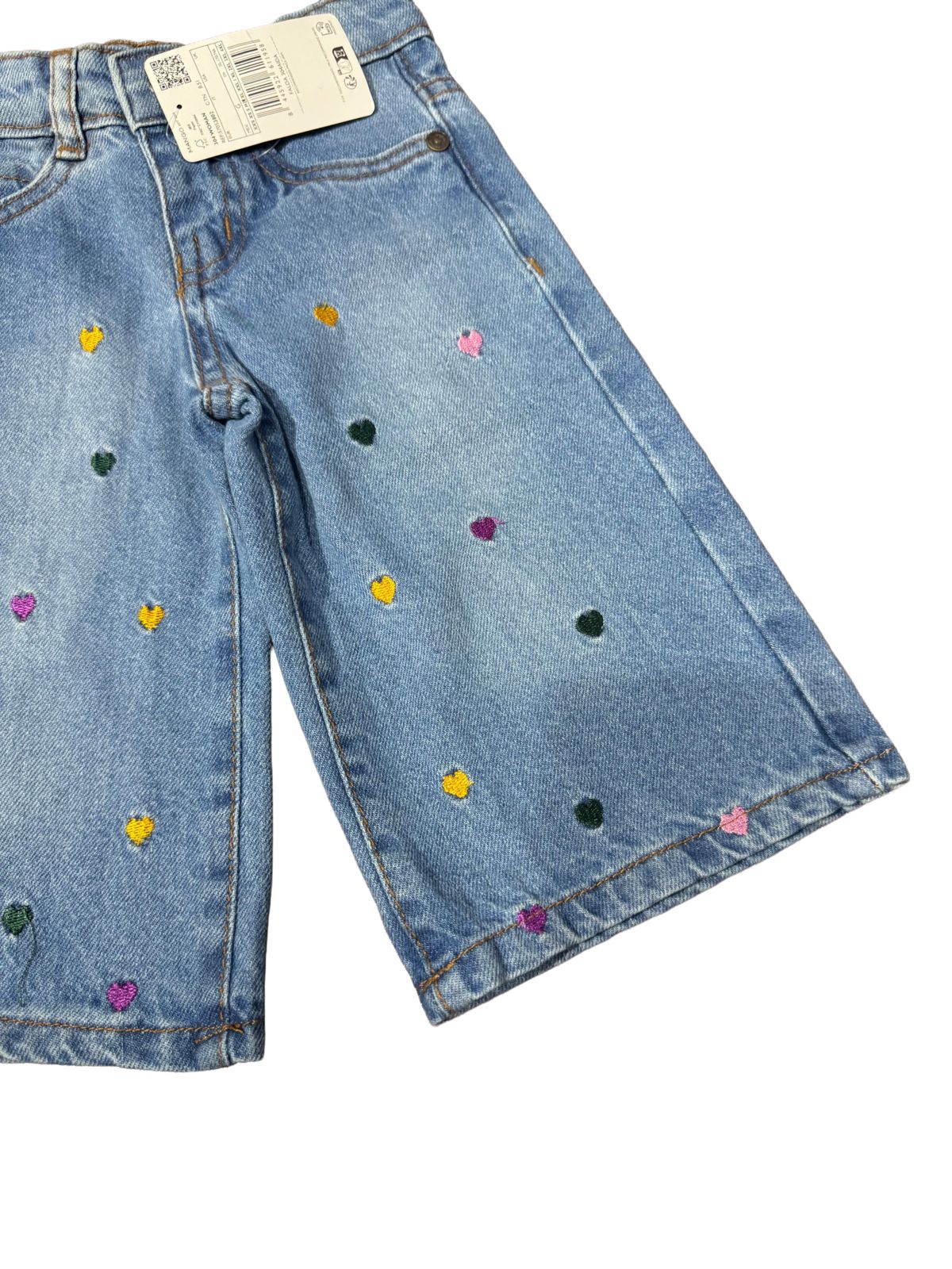 Baby Girls Wide Leg Pant Embroidered
