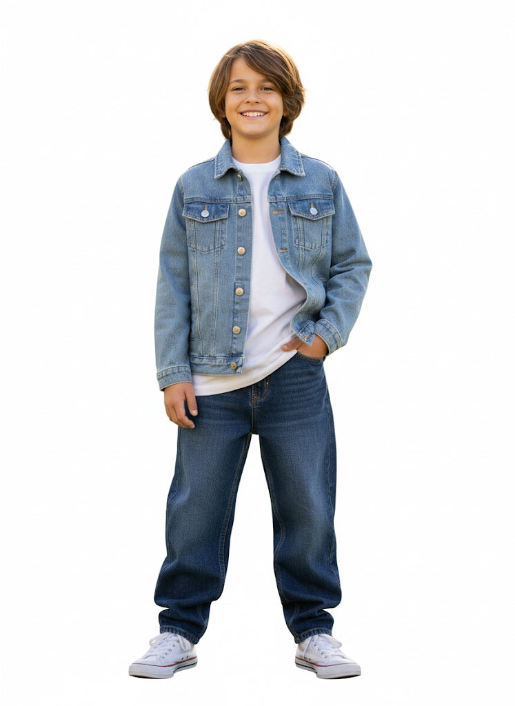 ICE-BLUE DENIM JACKET