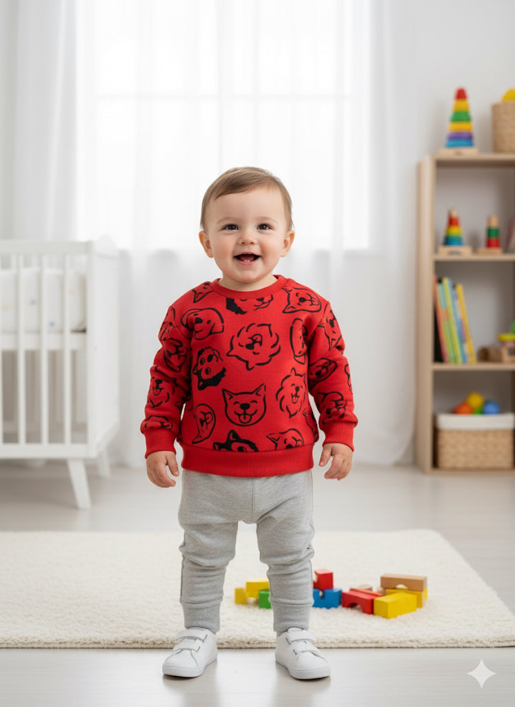 Fleece Sweatshirt – Soft, Warm & Easy to Wear 🧸