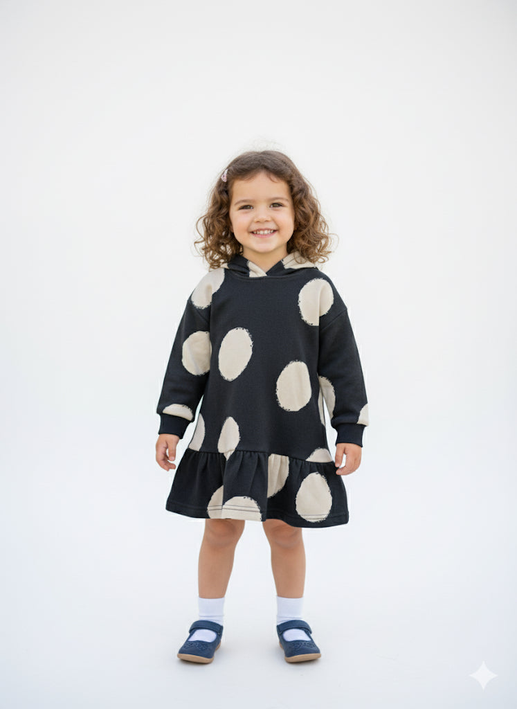 FLEECE HODED FROCK