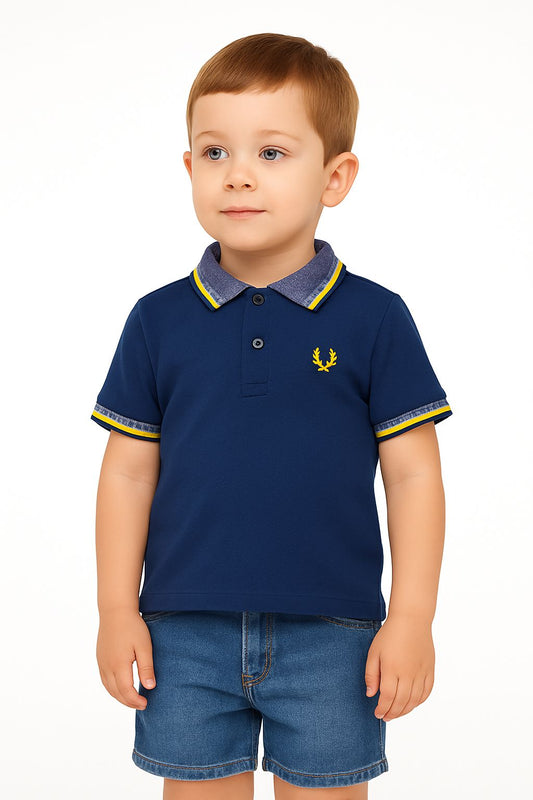 Polo Shirt with Contrast Trim – Ages 2–6
