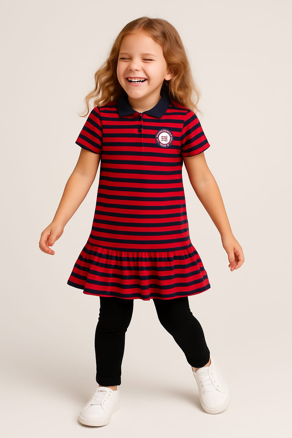 Red Striped Polo Frock – Stylish Functional