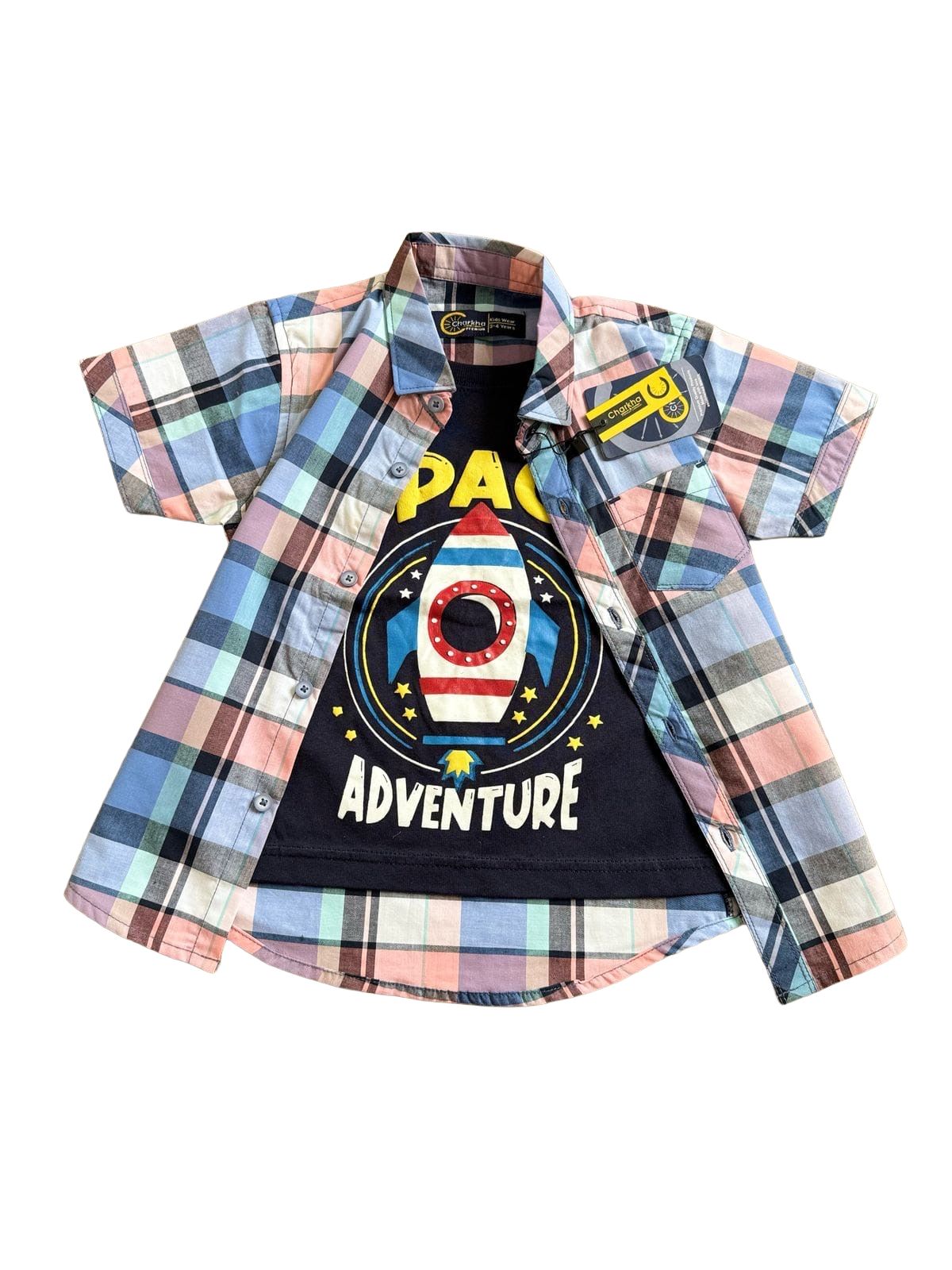 Boys Double Layered Shirt – Space Adventure Style