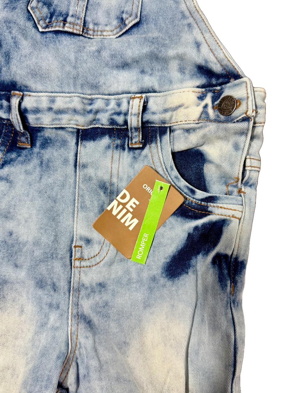 Unisex Denim Dungaree with Long Shorts