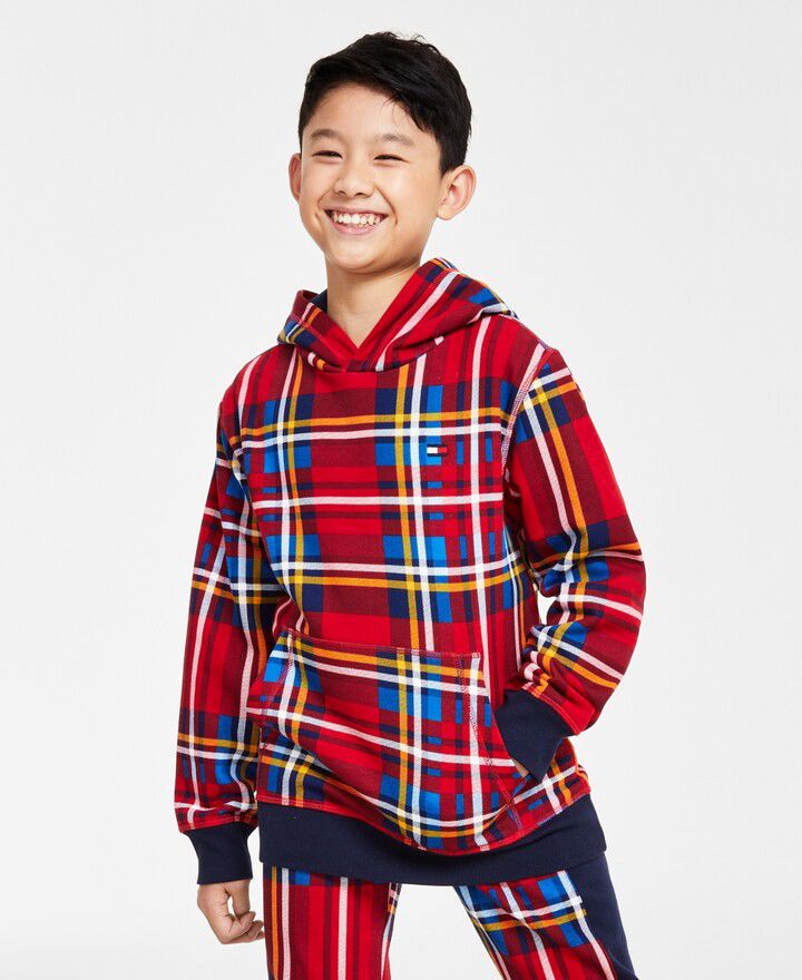 CHECK HOODED TRACKSUIT