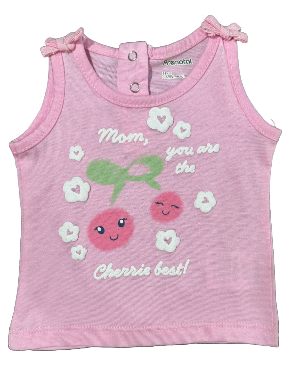 "Pink Cherry Love Baby Tank Top