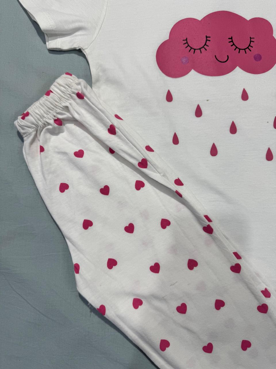 Cloud Heart Pajama Set (Age 1–6 Years)