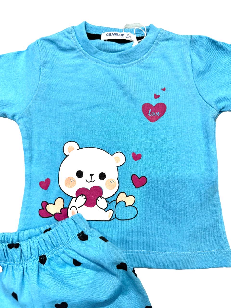 Hearts Cotton Co-Ord Set for Toddlers
