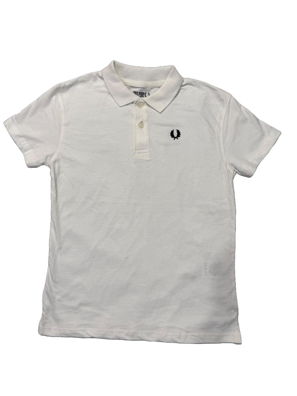 White Cotton Polo Shirt – Boys