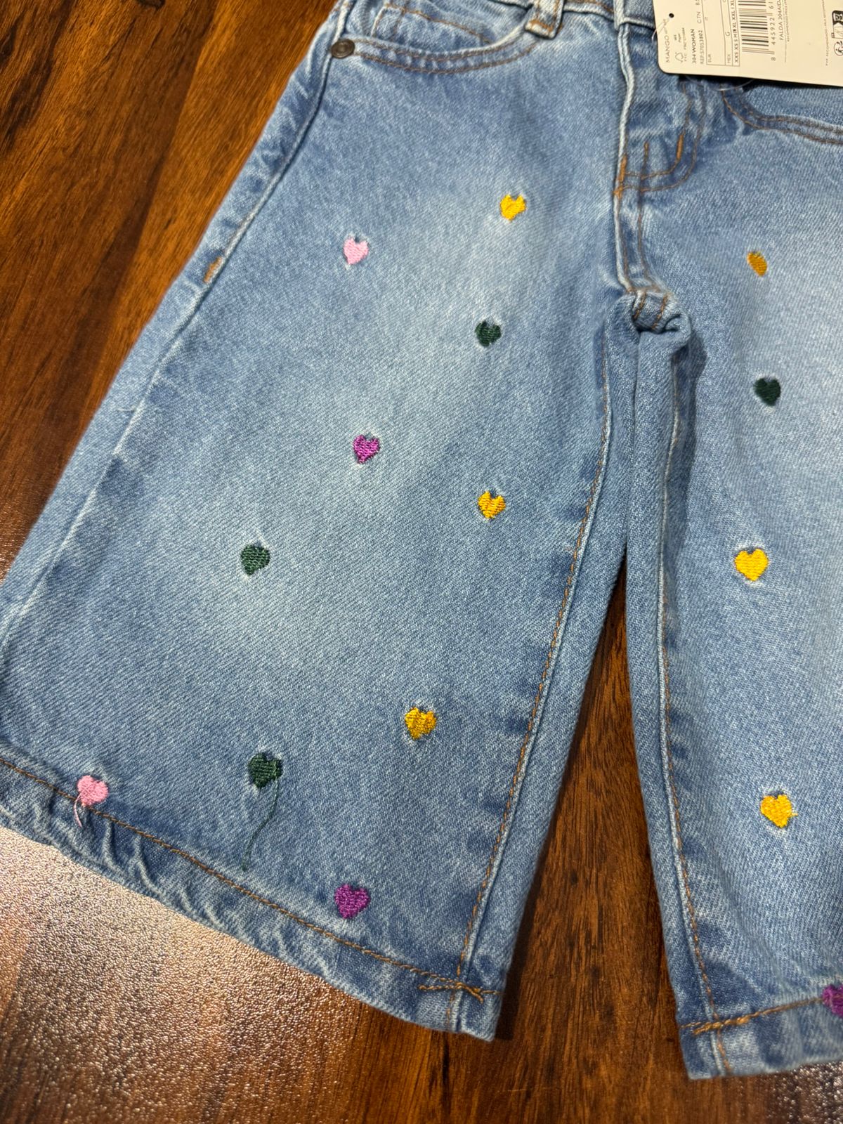 Baby Girls Wide Leg Pant Embroidered